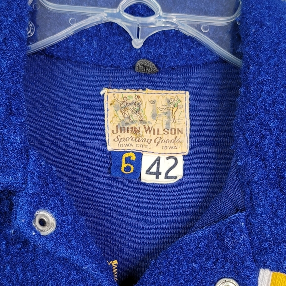 John Wilson Sporting Goods Iowa City Regina Vintage Basketball Warm Up Men's 42 - Picture 9 of 16